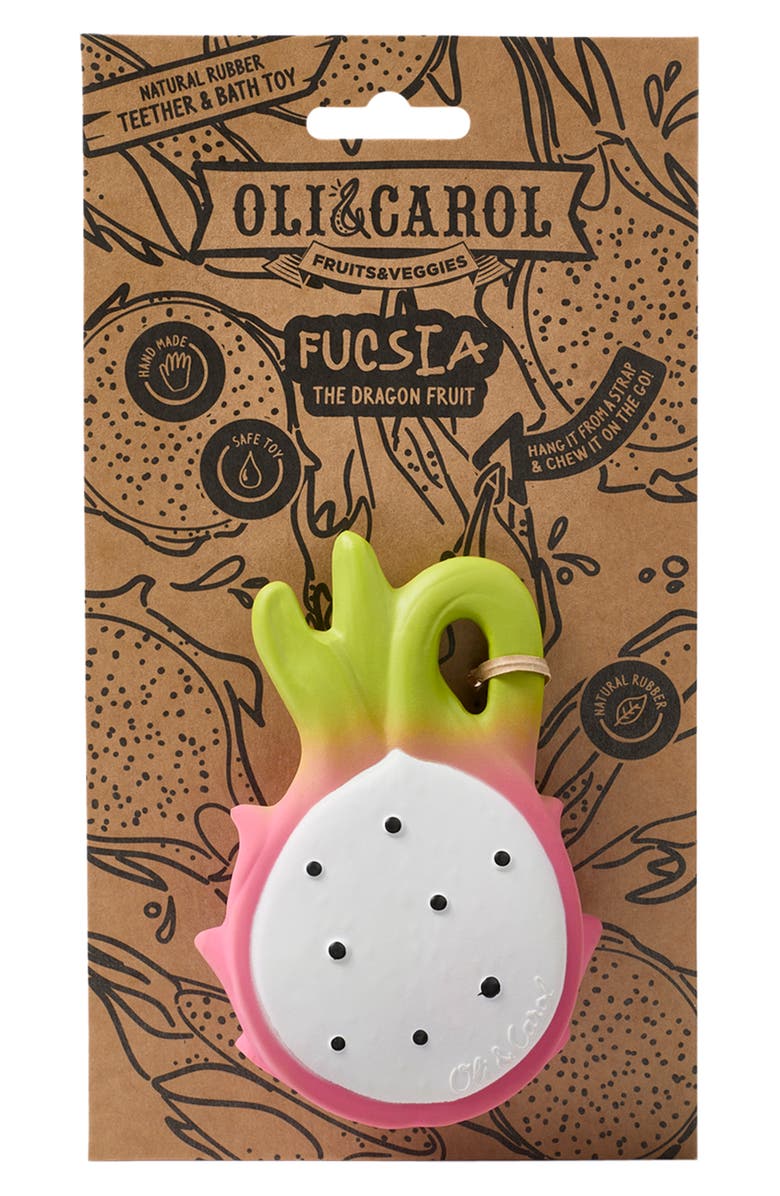Oli&Carol Dragonfruit Teether, Alternate, color,