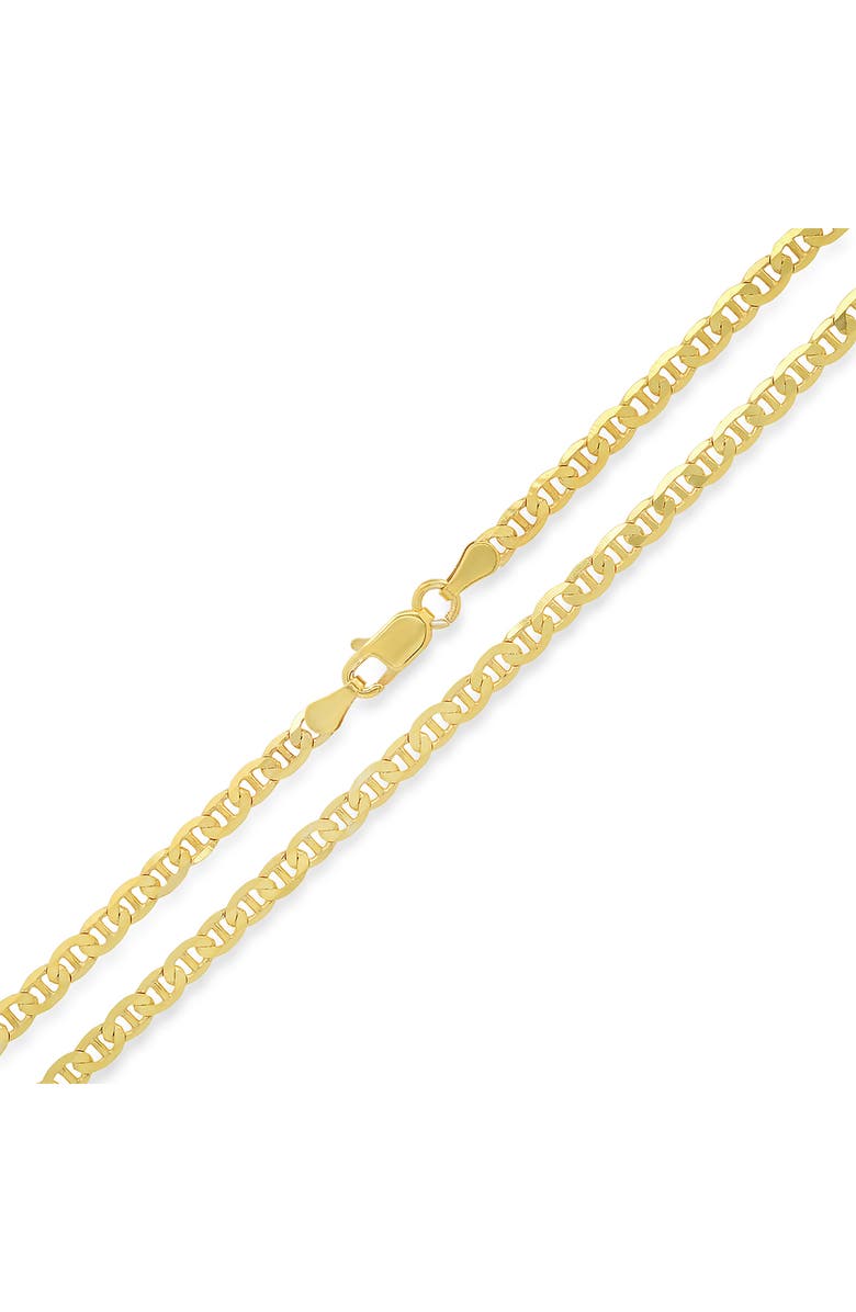 Queen Jewels Sterling Silver Petite Italian Mariner Chain Necklace, Alternate, color, Gold