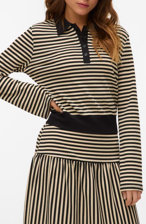 Isabella Stripe Long Sleeve Top