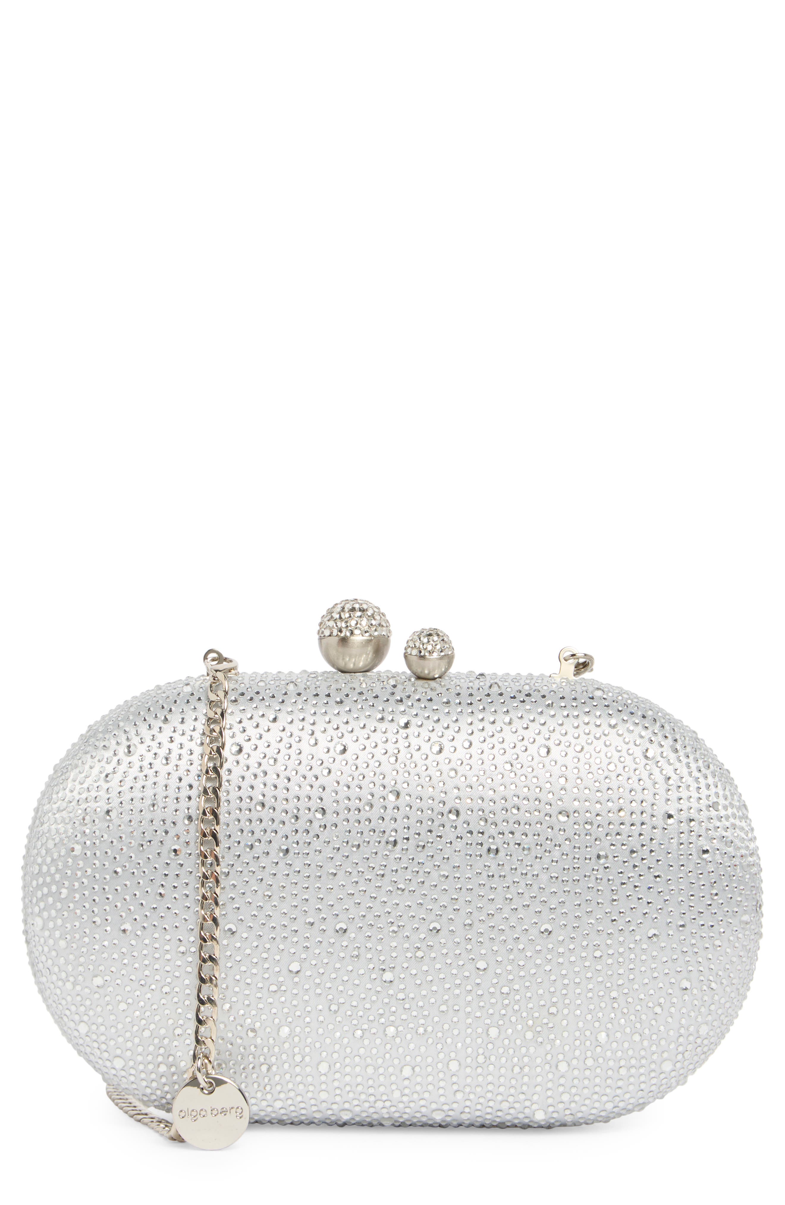 Olga Berg Bentley Hotfix Clutch, Main, color, 