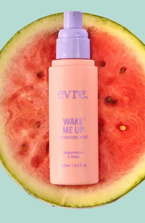 Evre. Wake Me Up Watermelon & Rose Hydrating Mist In Transparent