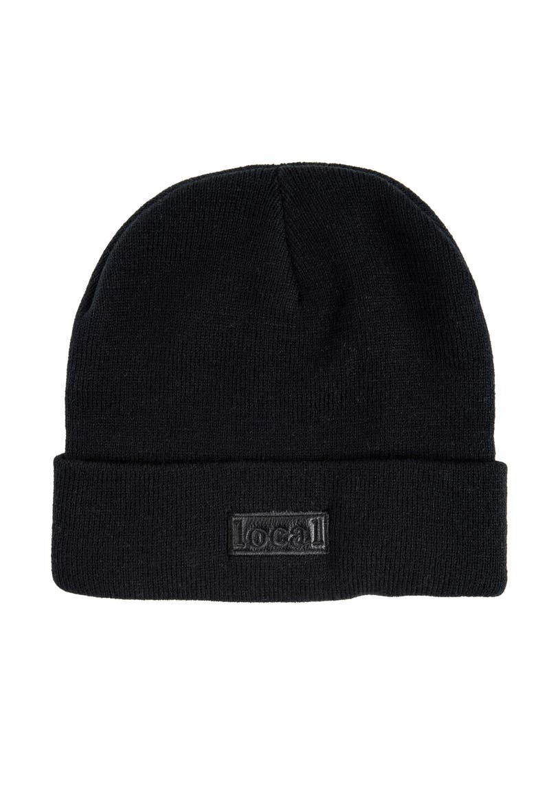 Local Beanie Acrylic Black, Main, color, Black