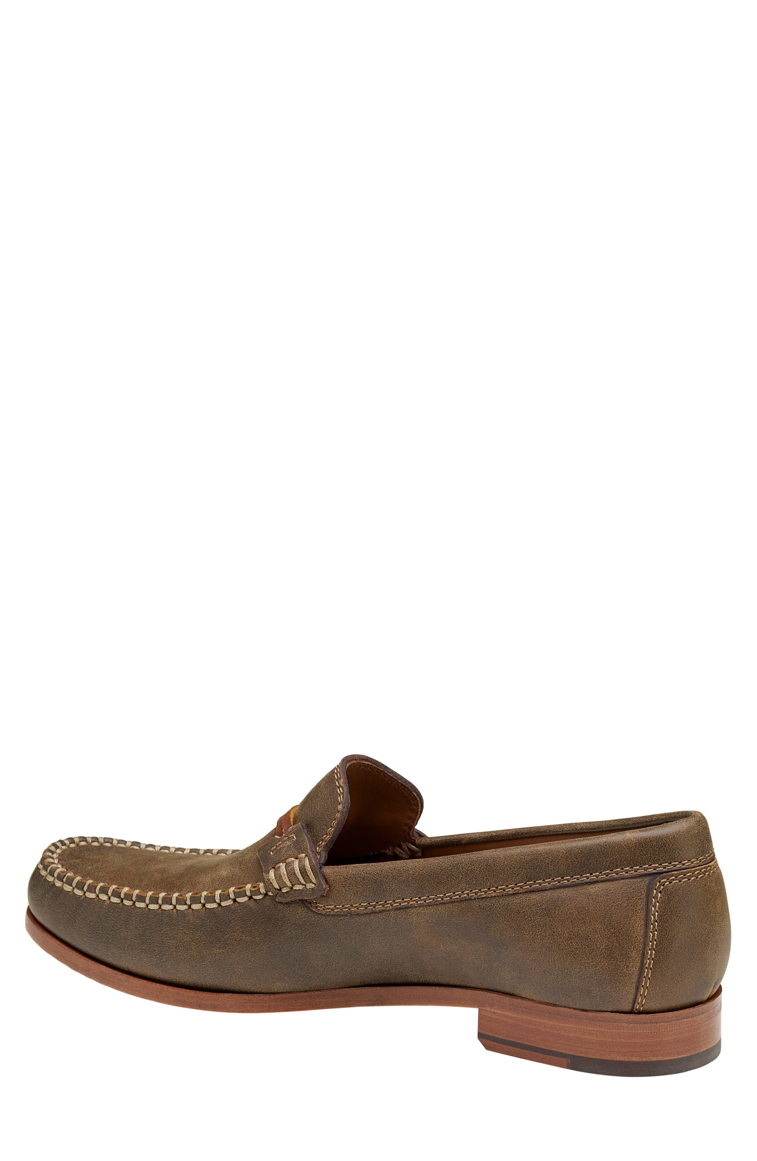 Johnston & Murphy Baldwin Leather Bit Loafer, Alternate, color, Brown American Full Grain