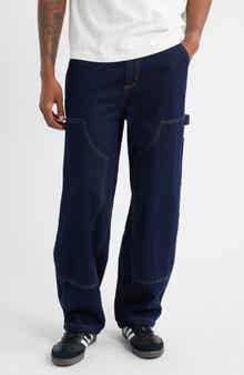 CRIMINAL DAMAGE Mercer Double Knee Cotton Denim Carpenter Pants