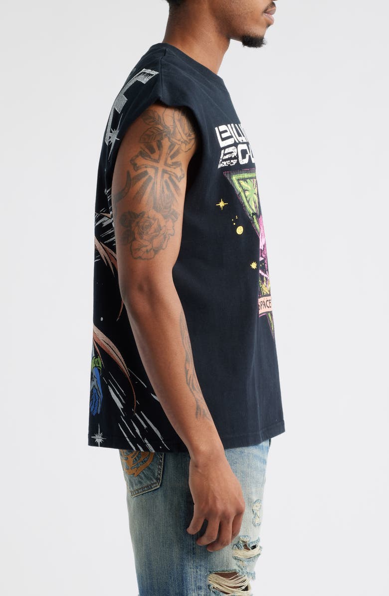 Billionaire Boys Club Space Graphic Tank, Alternate, color, Black