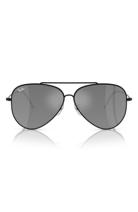Reverse 62mm Oversize Aviator Sunglasses