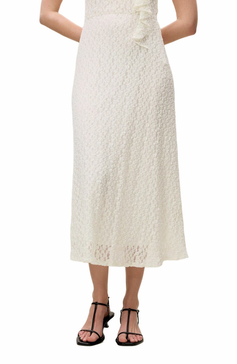 Rebecca Taylor Fiona Stretch Lace Dress, Alternate, color, White