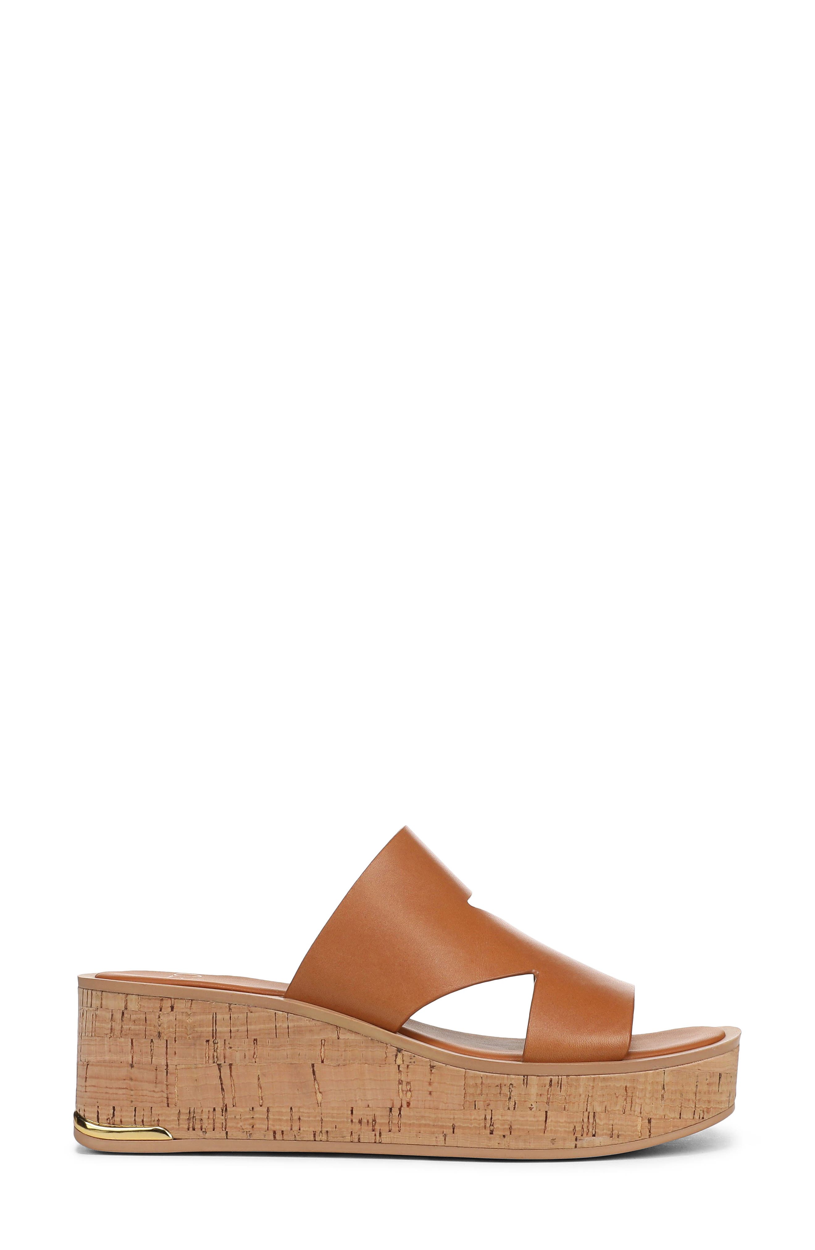 SARTO by Franco Sarto Tahani 2 Platform Wedge Sandal, Alternate, color, Caramel