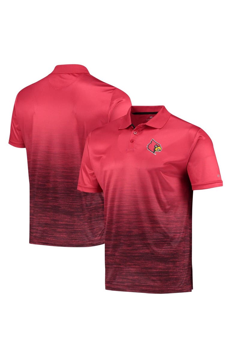 COLOSSEUM Men's Colosseum Red Louisville Cardinals Marshall Polo, Main, color, Red
