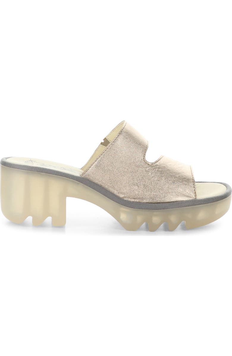 Fly London Tech Platform Sandal, Alternate, color, Sahara Laminato