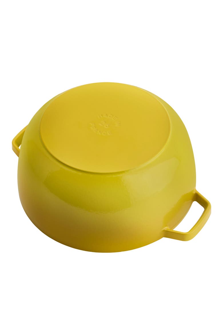 5-Quart Enameled Cast Iron Cocotte, Alternate, color, CITRON