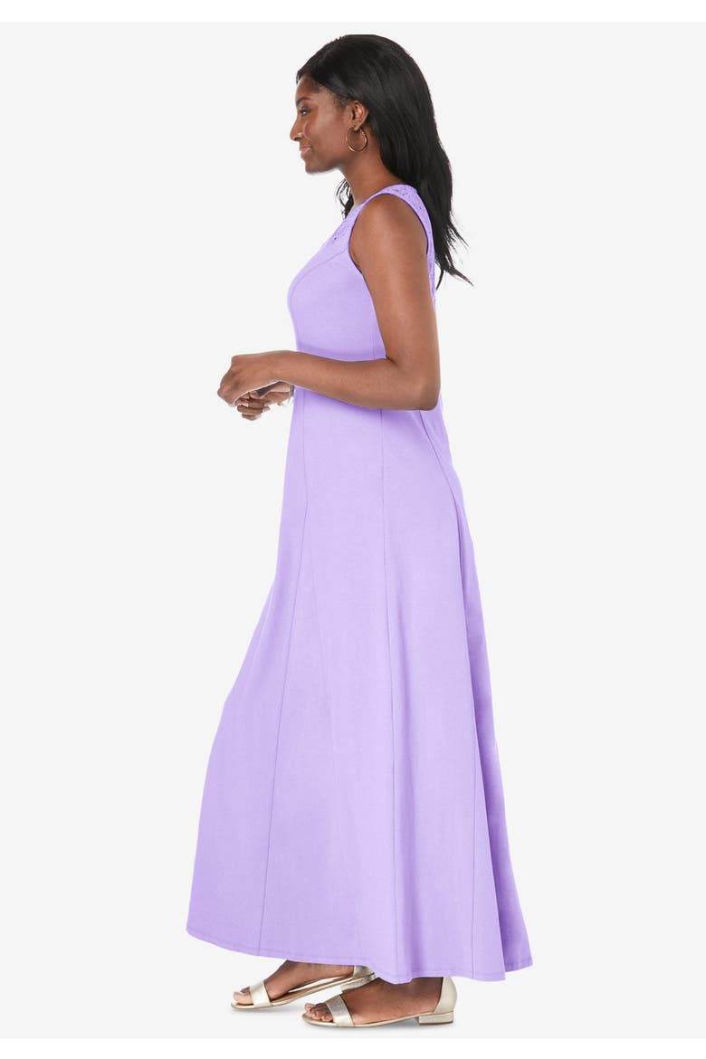 deep back crochet dress Blue Deep Sea Crochet Maxi Dress