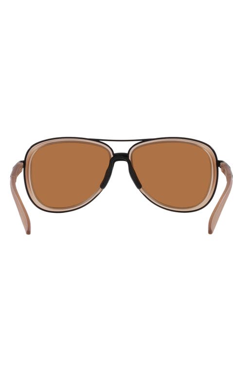 Shop Oakley Split Time 58mm Prizm™ Polarized Pilot Sunglasses In Bronze