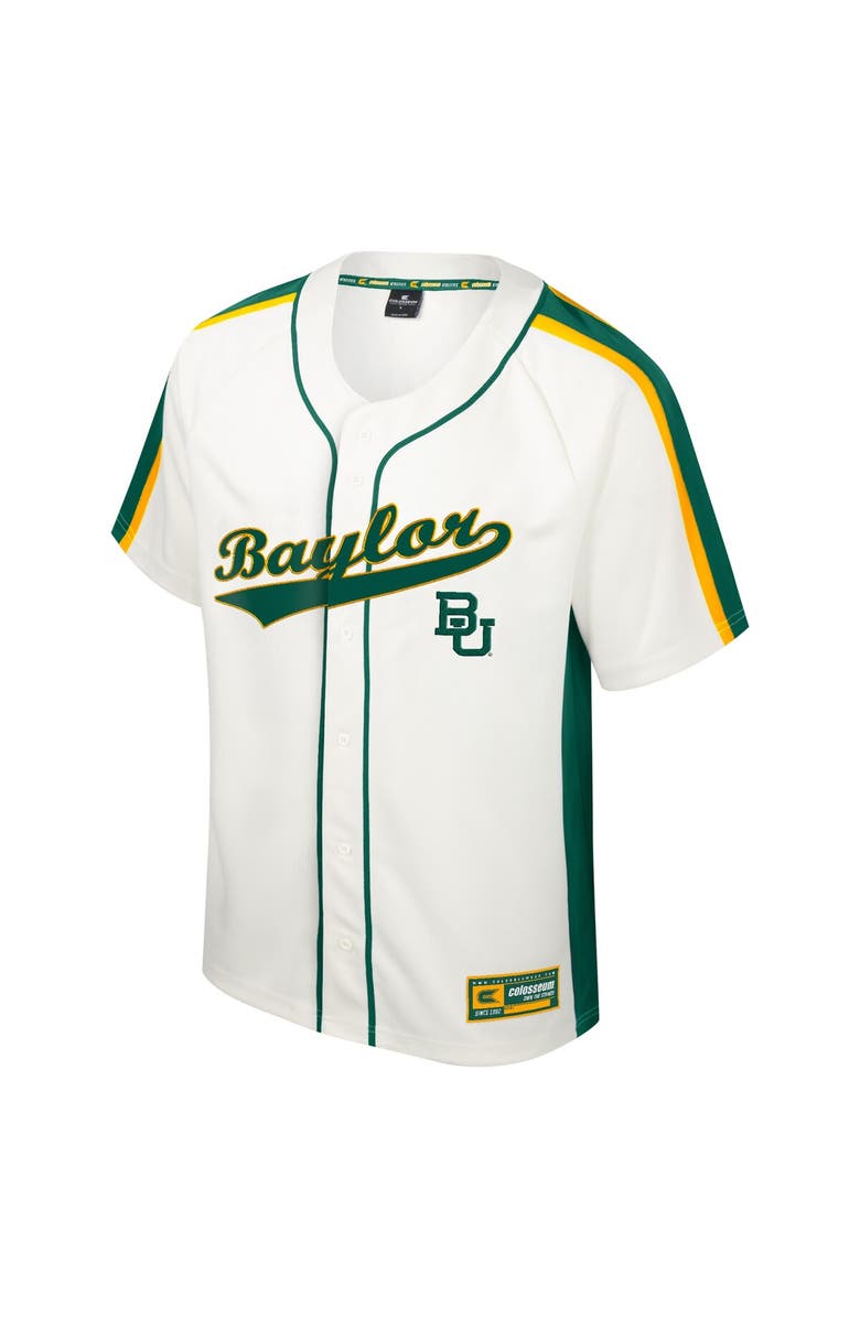 COLOSSEUM Men's Colosseum Cream Baylor Bears Ruth Button-Up Baseball Jersey, Alternate, color,