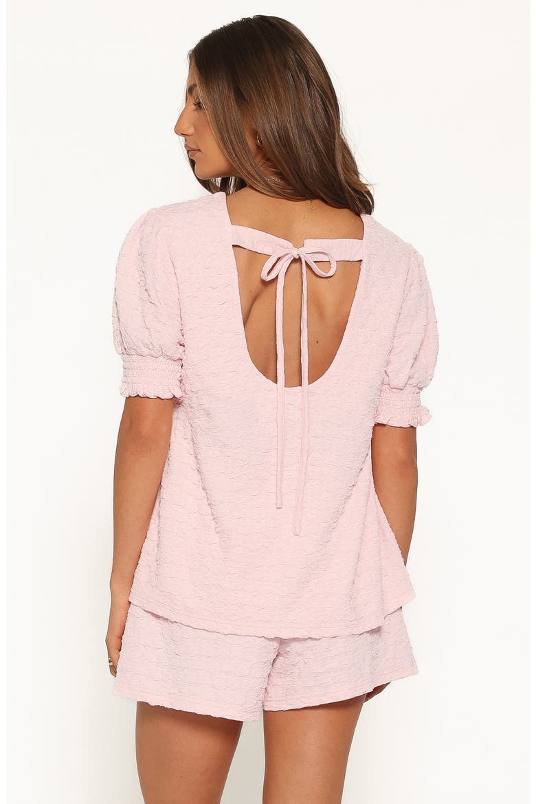 Gail Textured 2-Piece Short Set, Alternate, color, PINK
