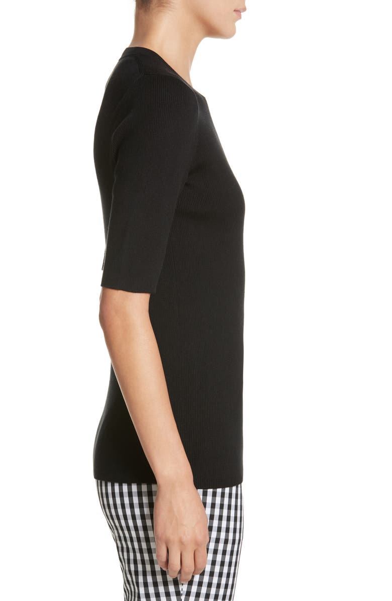 Lafayette 148 New York Rib Knit Silk Blend Sweater, Alternate, color, 