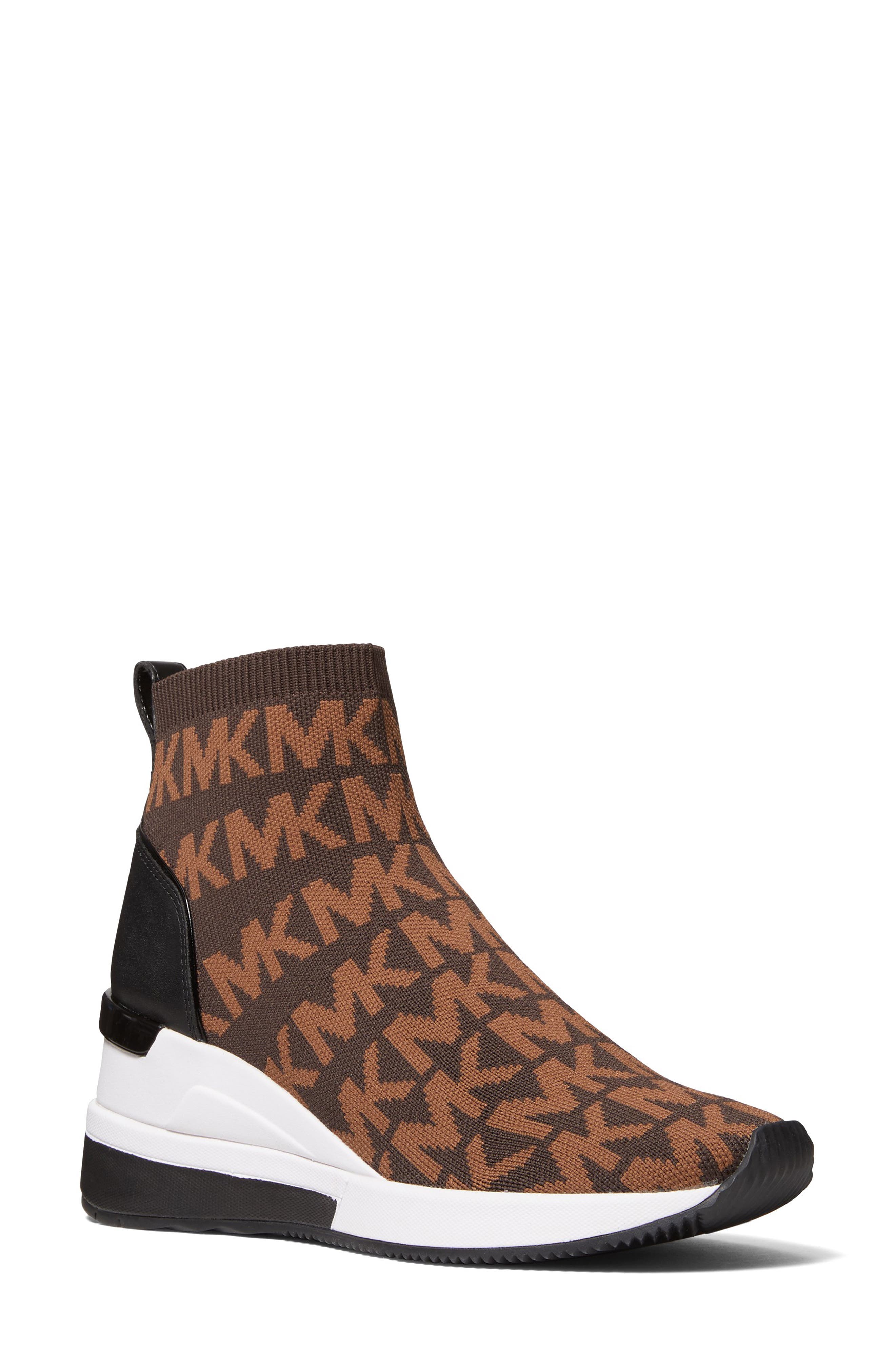 Skyler Knit Bootie, Main, color, CHOC MULTI