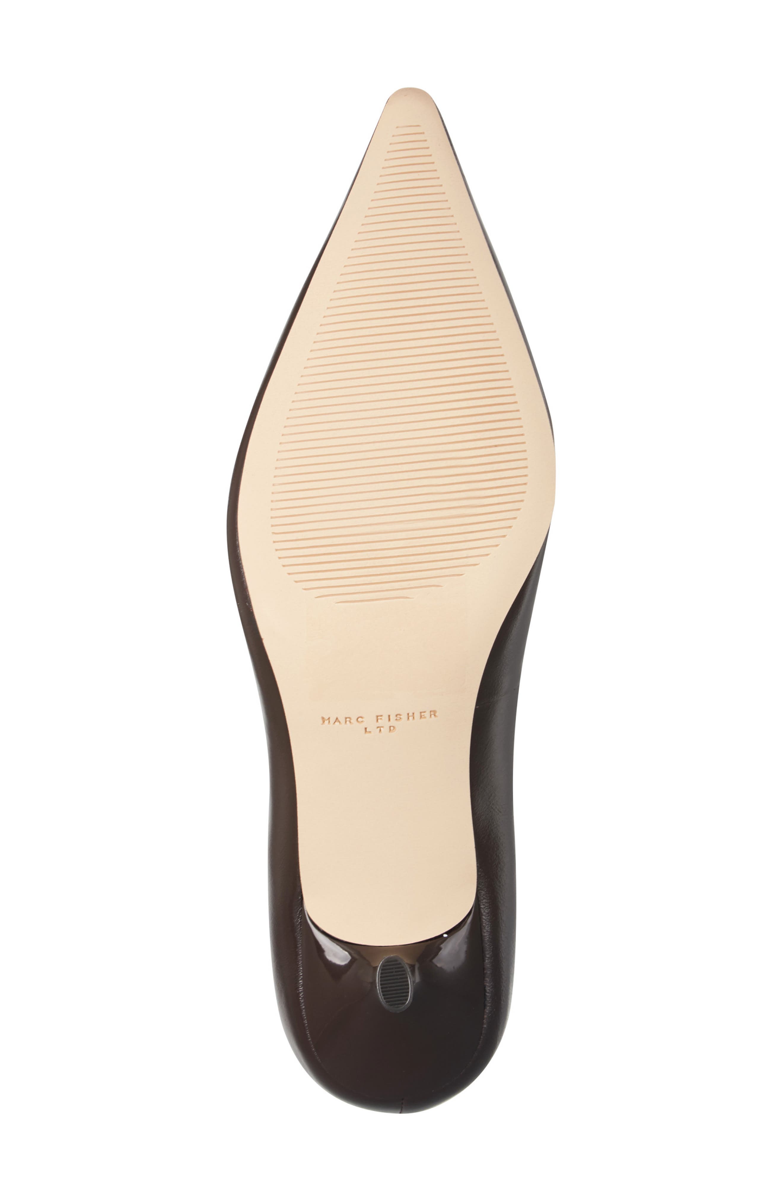 Calynna Pointed Toe Kitten Heel Pump, Alternate, color, DARK BROWN/ BROWN