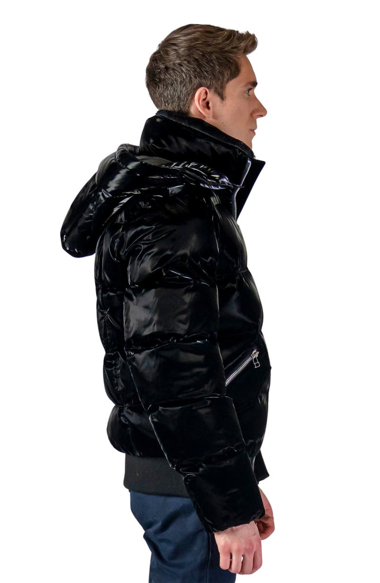 Woodpecker Woody Water Resistant Hooded Puffer Bomber Jacket, Alternate, color, 