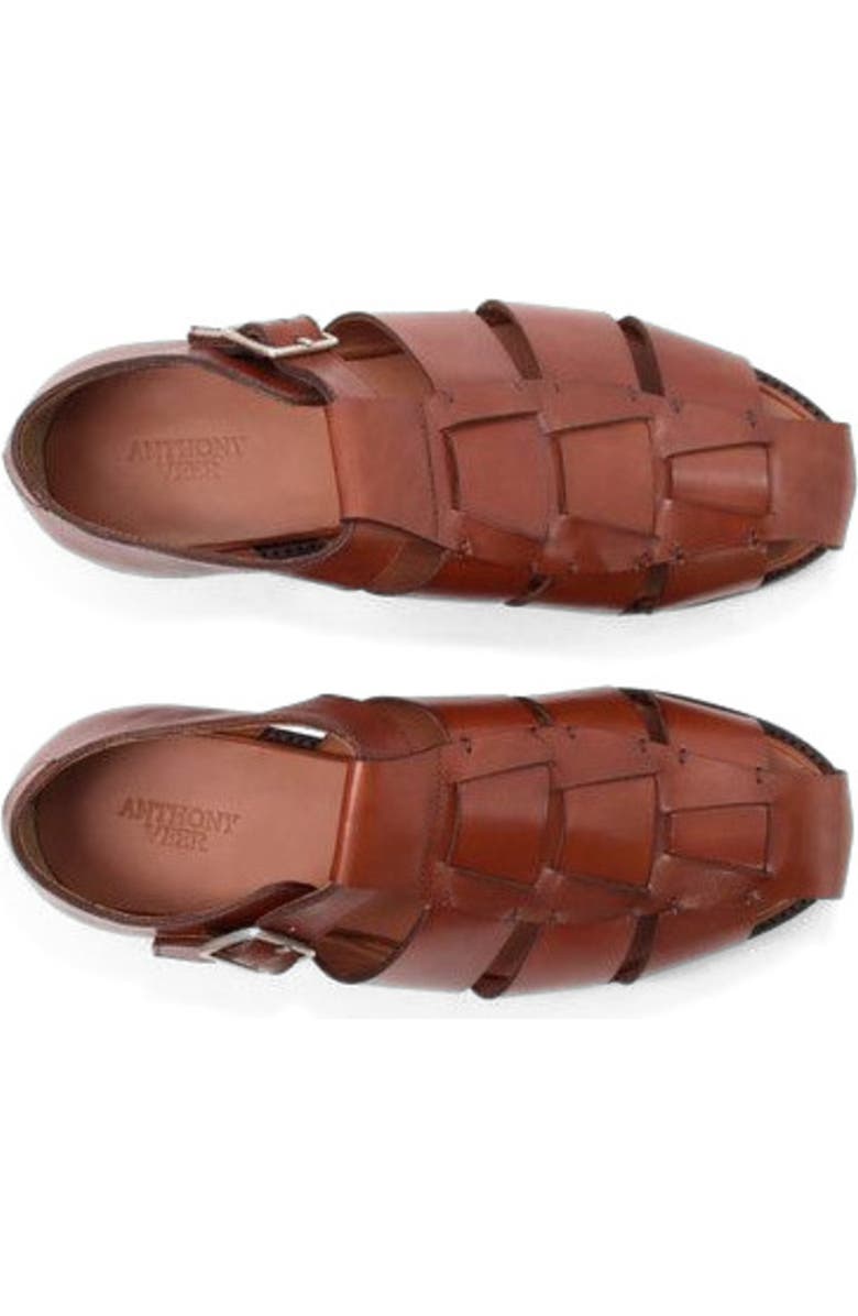 Anthony Veer Mariner Fisherman Sandal, Alternate, color, Heritage Tan Leather