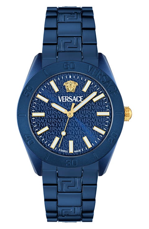 V-Dome Bracelet Watch, 42mm