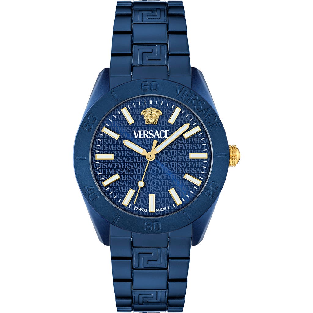 Versace Dome 42mm In Blue