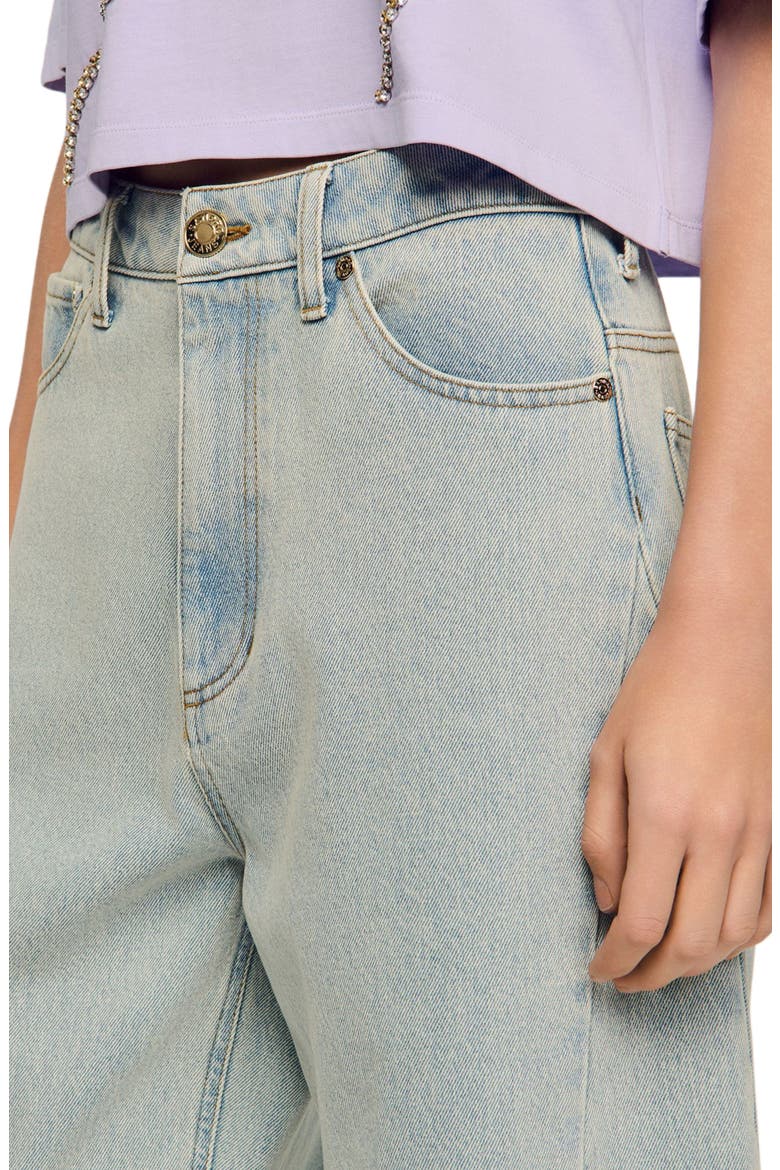 Barrel jeans, Alternate, color, Light bu jean