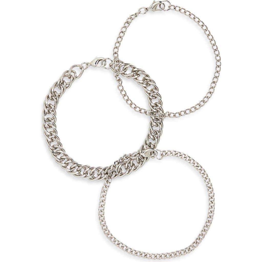 Area Stars Set Of 3 Assorted Chain Bracelets
