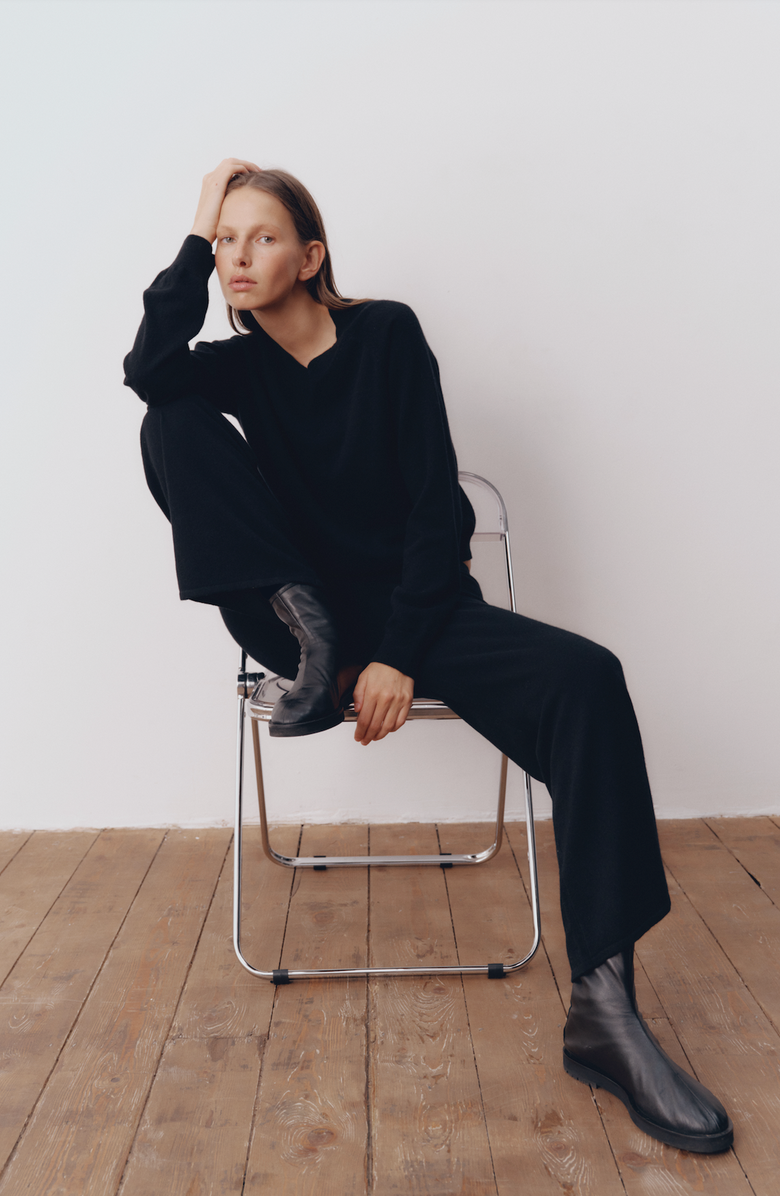 All My Love Jess Sweater, Alternate, color, Onyx