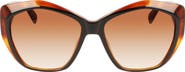 Longchamp 57mm Roseau Tea Cup Sunglasses