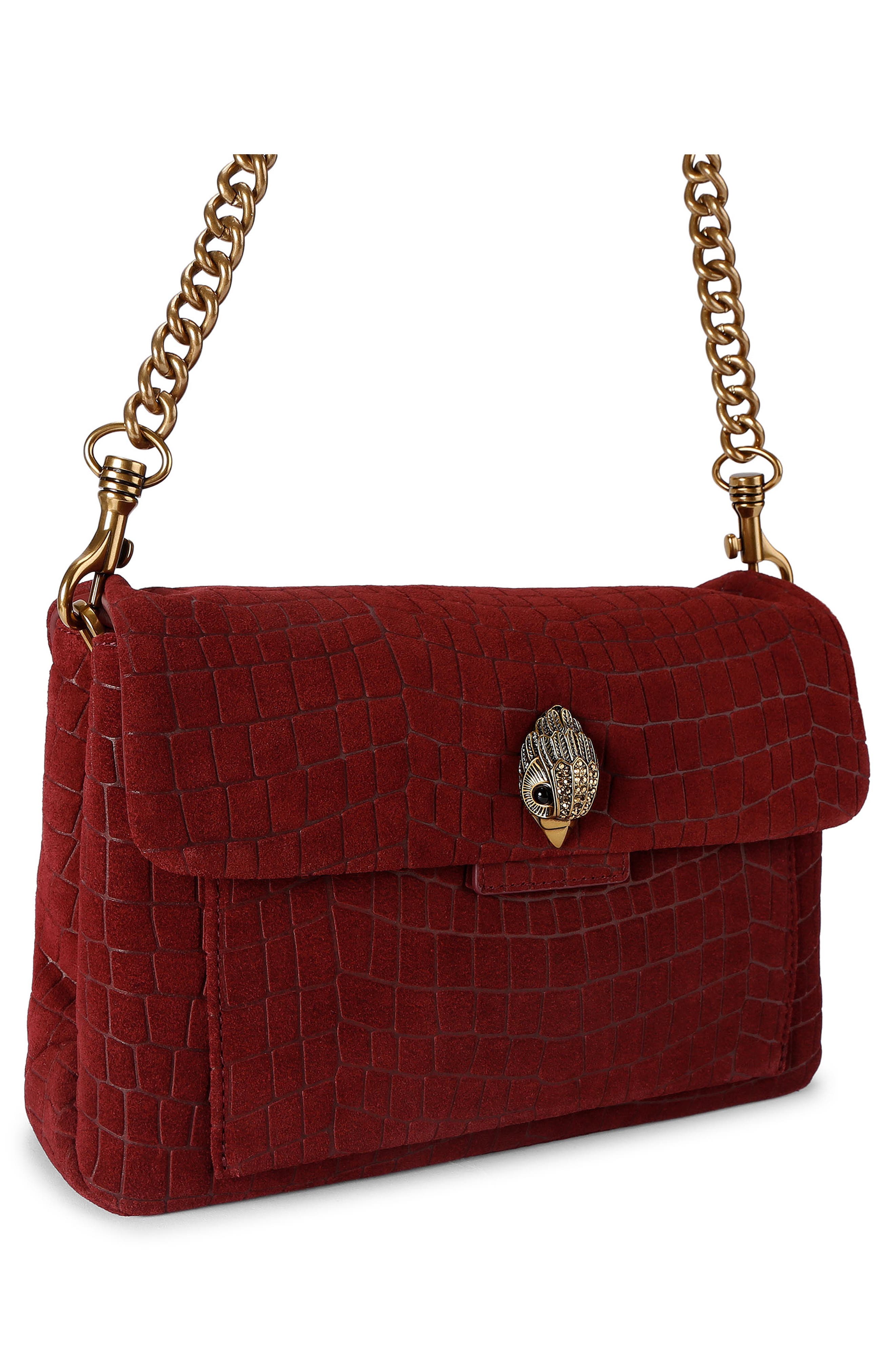 Celia Leather Shoulder Bag, Alternate, color, MEDIUM RED