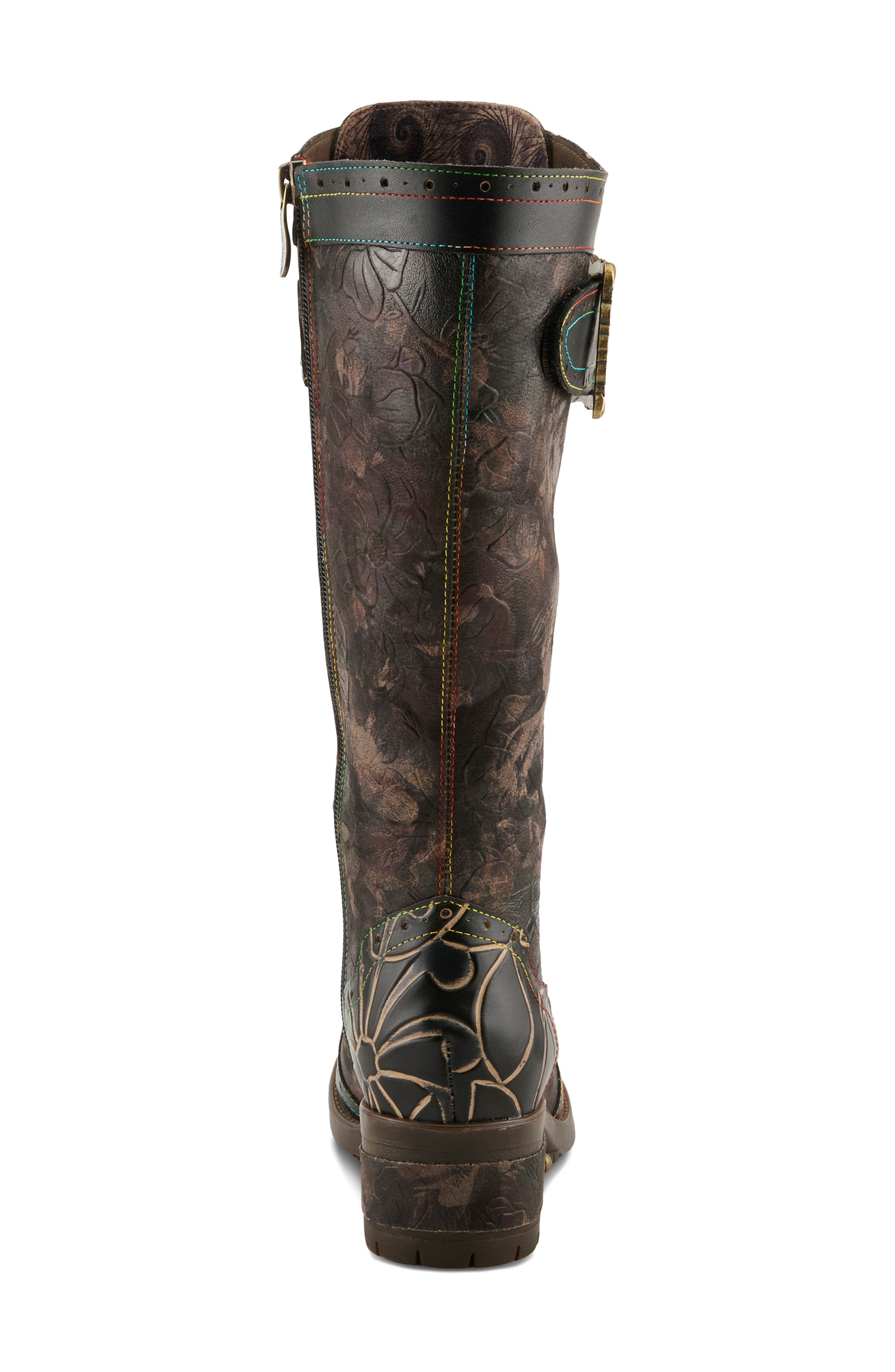 L'Artiste by Spring Step Kisha Fall Knee High Boot, Alternate, color, Black Multi