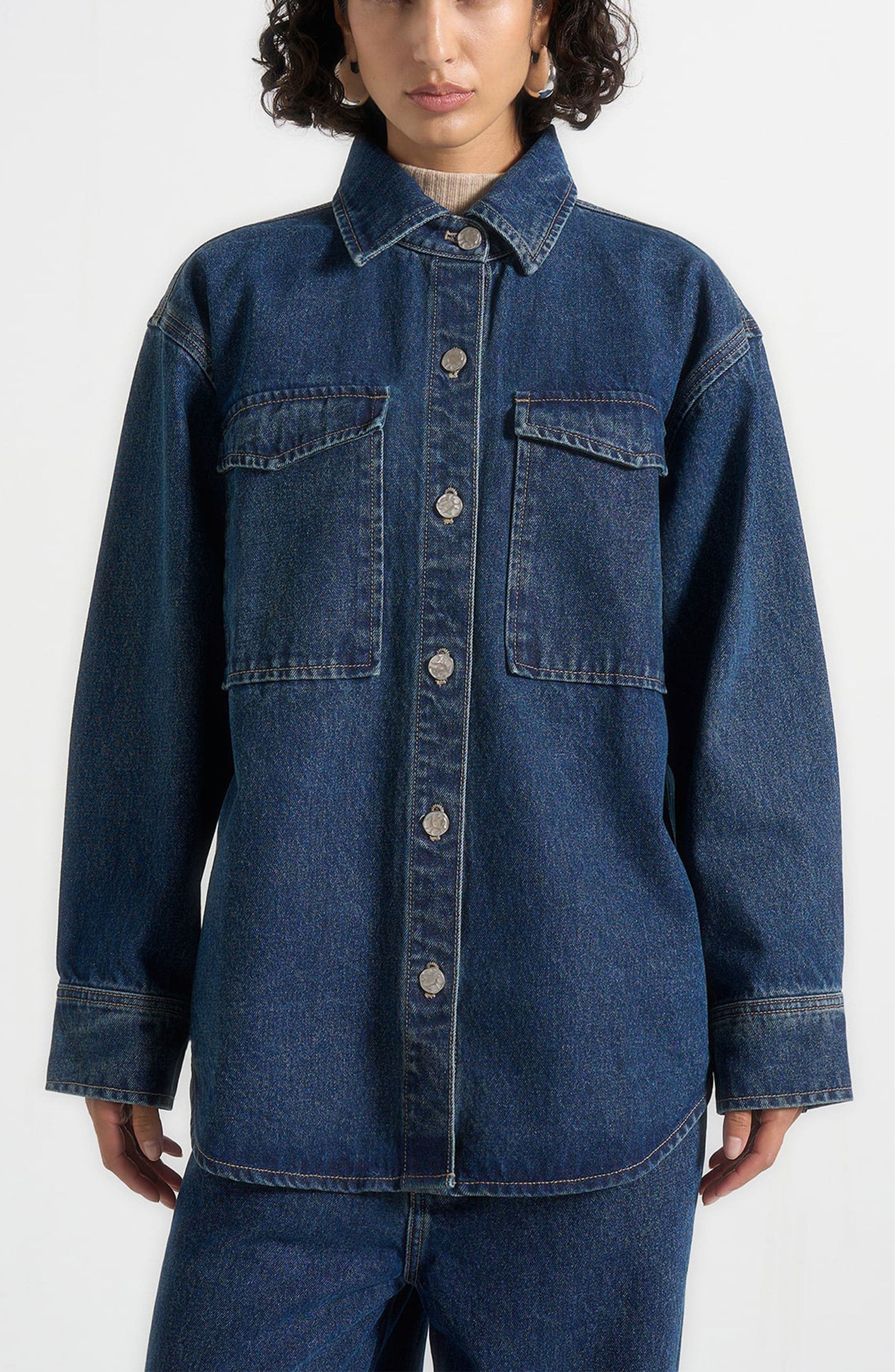 Joy Denim Oversized Shirt - image 3