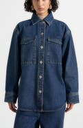Manière De Voir Joy Denim Oversized Shirt