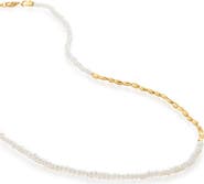 Monica Vinader Mini Beaded Nugget Pearl Necklace