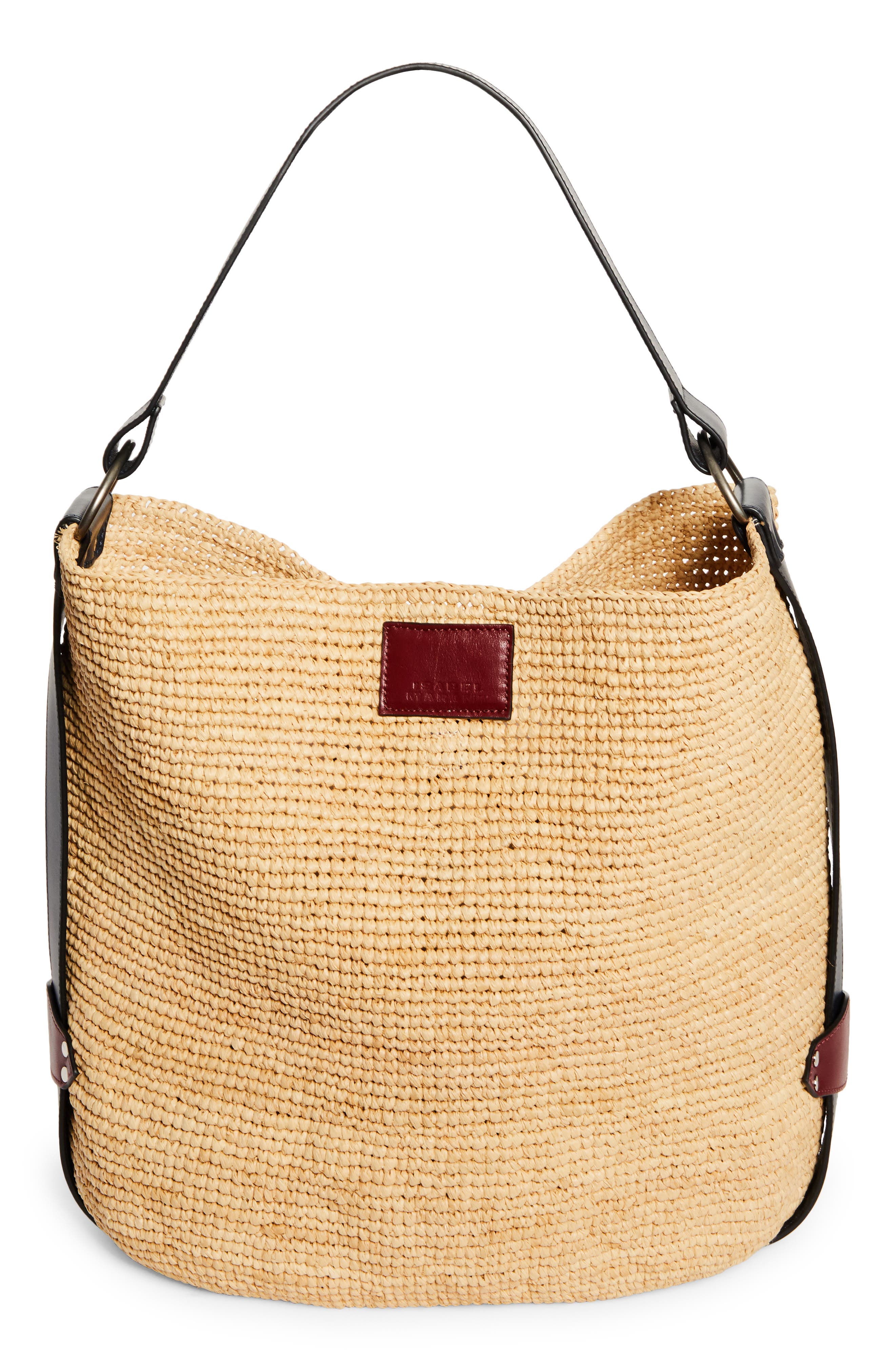 Isabel Marant Bayia XO Capsule Raffia Tote, Main, color, 