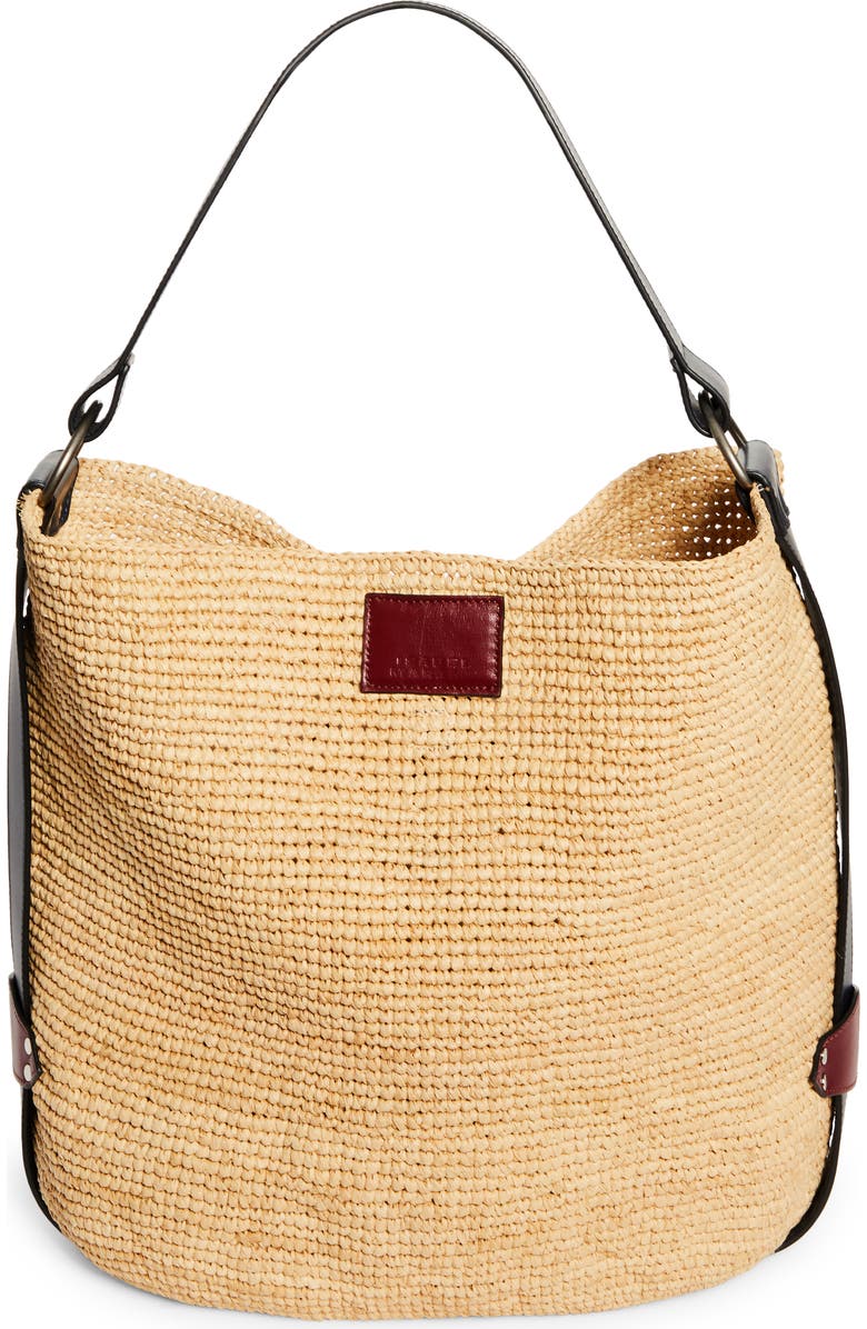 Isabel Marant Bayia XO Capsule Raffia Tote, Main, color,