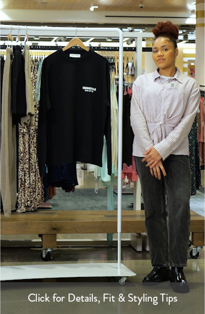 Classic Fit Long Sleeve Logo Graphic T-Shirt, sales video thumbnail