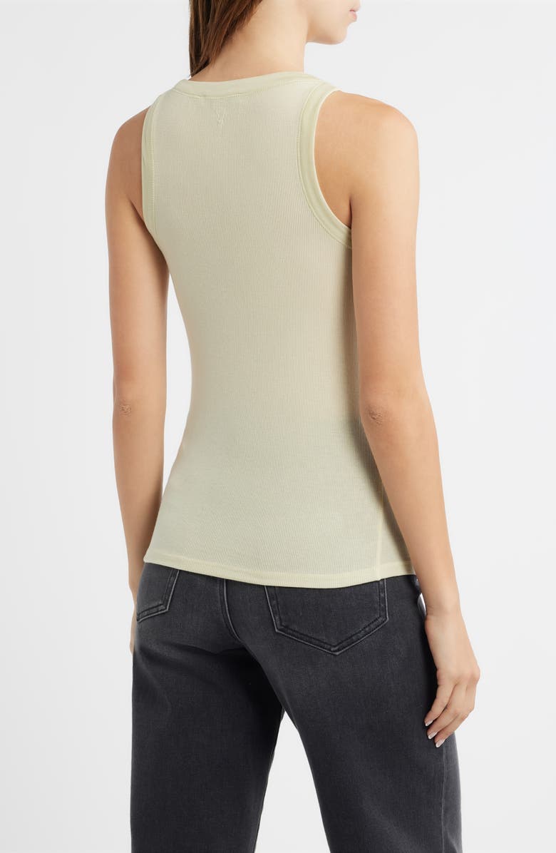 AllSaints Rina Rib Tank, Alternate, color, Haze Green