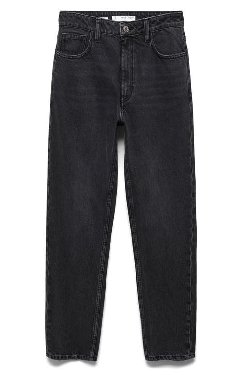 Mango High Waist Ankle Tapered Mom Jeans