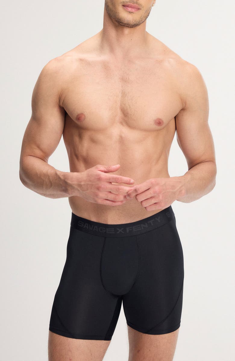 SAVAGE X FENTY 3-Pack Shadow Fit Boxer Briefs, Alternate, color, Black/ Brown/ Blue