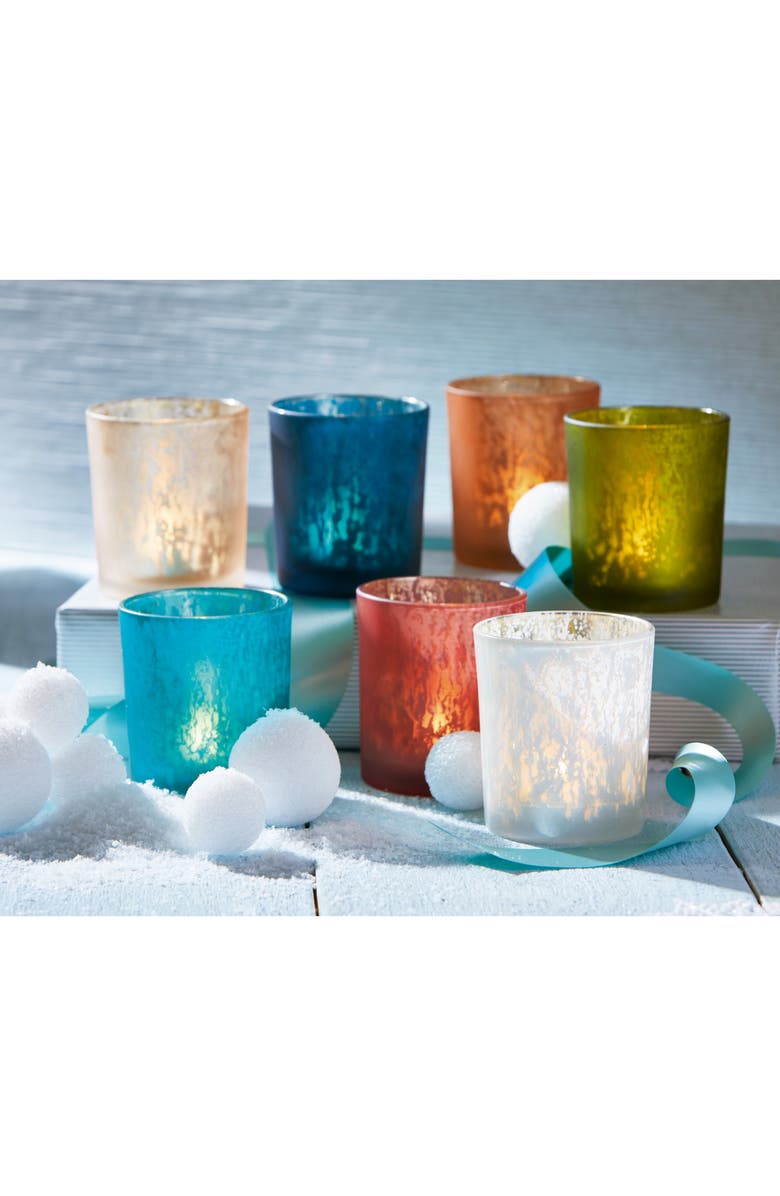 tag Blush Mercury Glass Tealight Candle Holder for Weddings, Alternate, color, Pink