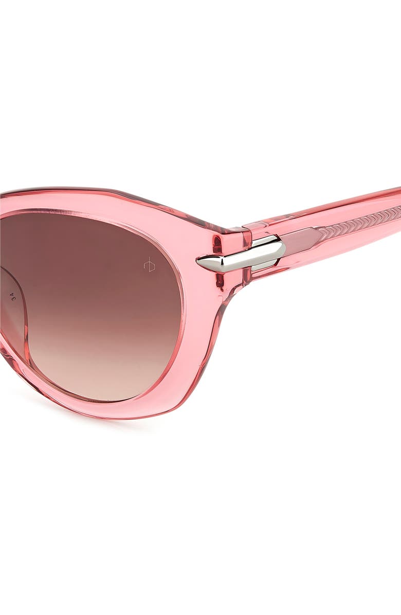 rag & bone 53mm Cat Eye Sunglasses, Alternate, color, Pink