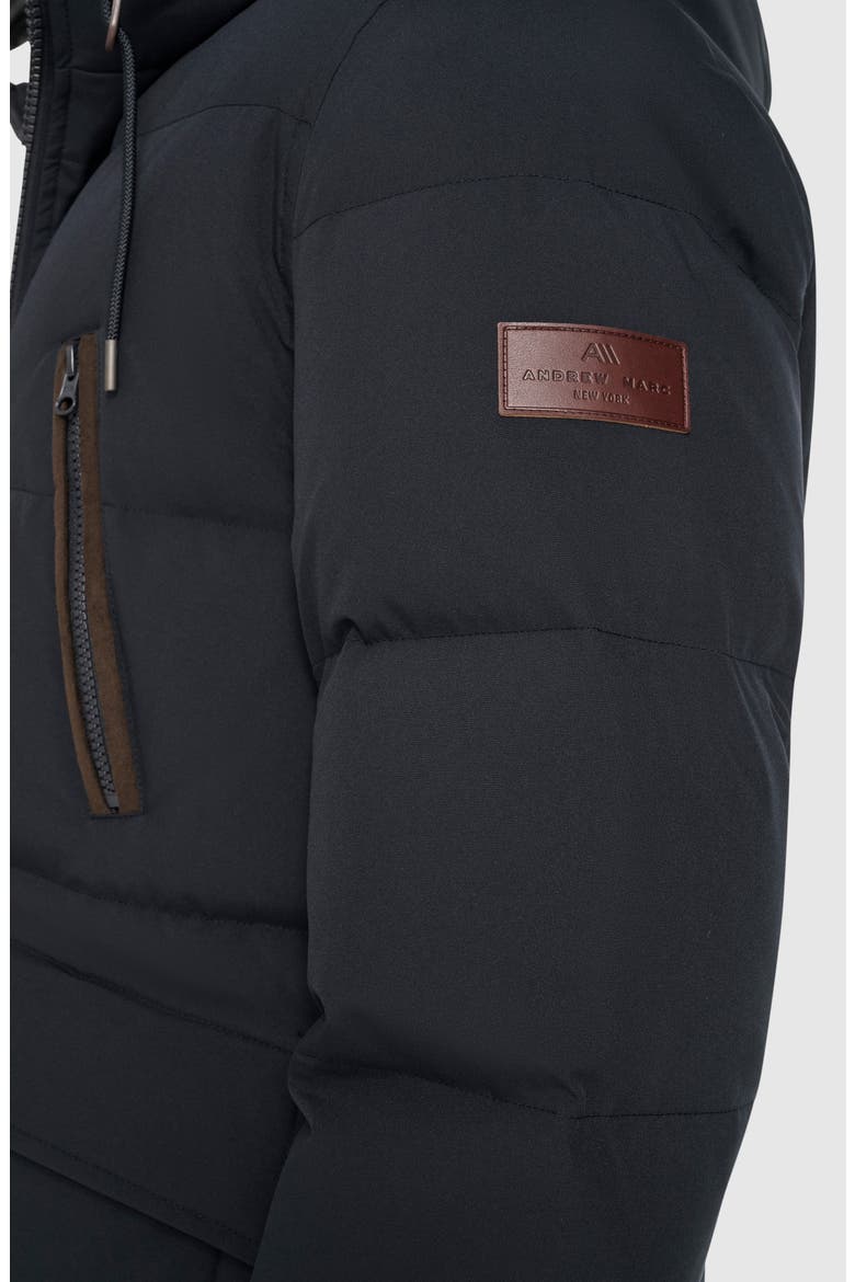 Quilted Hooded Jacket, Alternate, color, INK