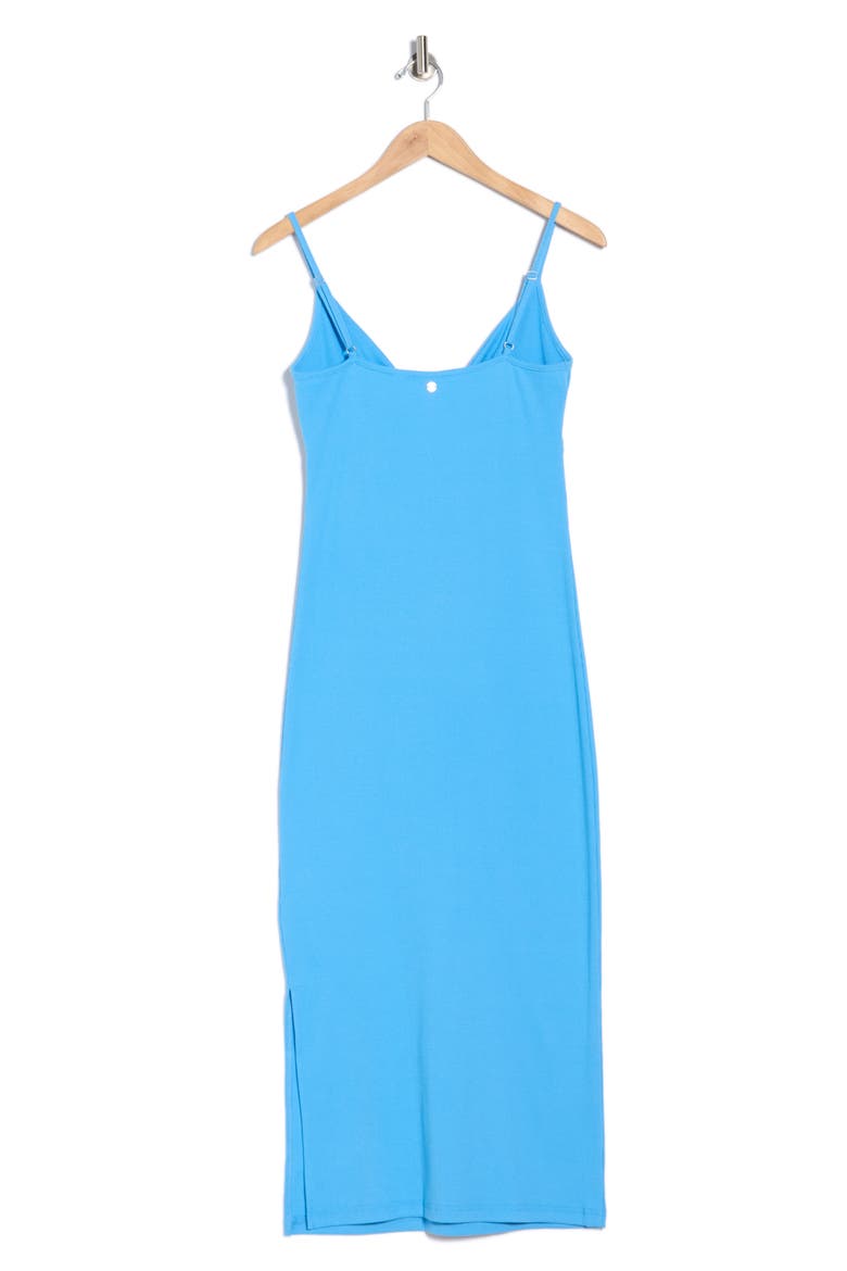 Wavey Lady Cotton Midi Dress, Alternate, color, AZURE BLUE SOLID