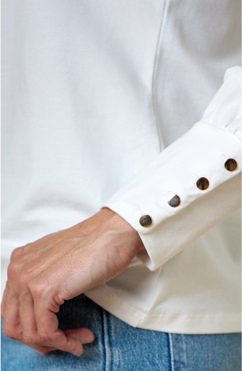 Hope & Henry Women's Organic Bellow Sleeve Knit Top, Alternate, color, 