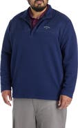 Callaway Big & Tall Mixed Media 1/4 Zip Performance Pullover