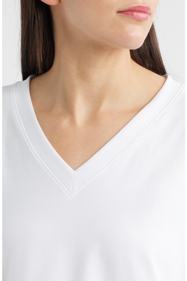 V-Neck T-Shirt, Alternate, color, WHITE