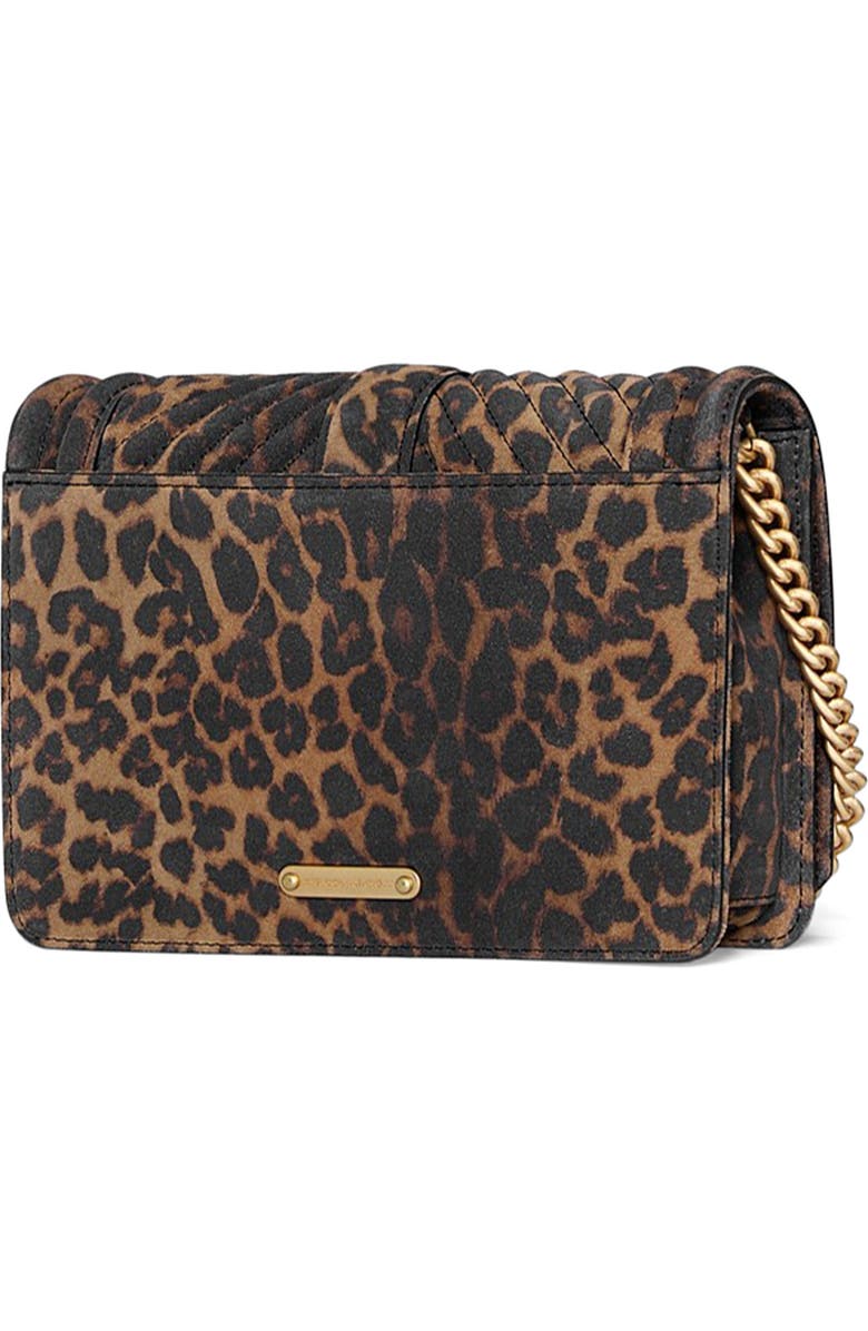 Rebecca Minkoff Chevron Quilted Small Love Crossbody Bag, Alternate, color, Leopard