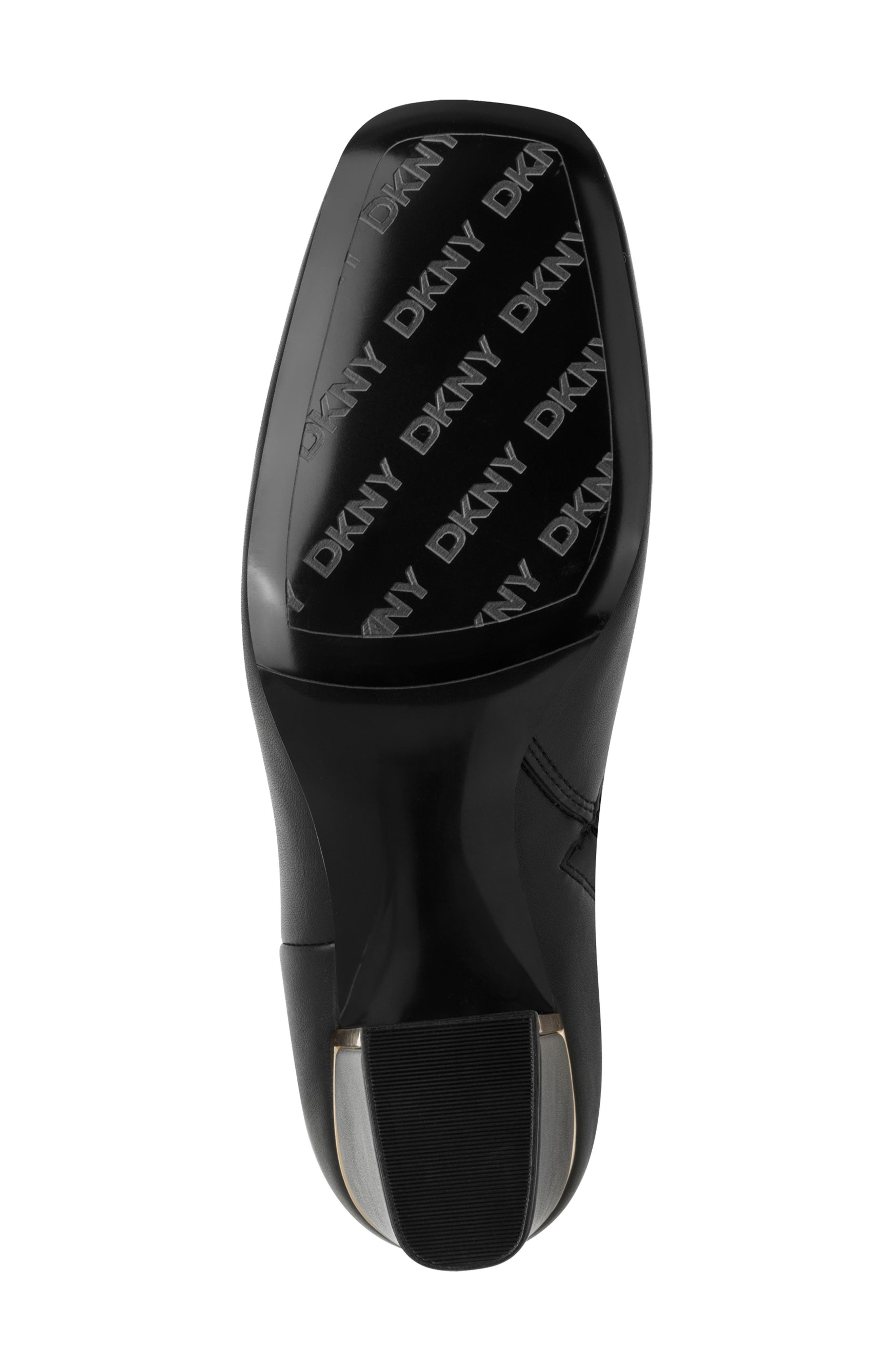 DKNY Cianna Block Heel Bootie, Alternate, color, Black
